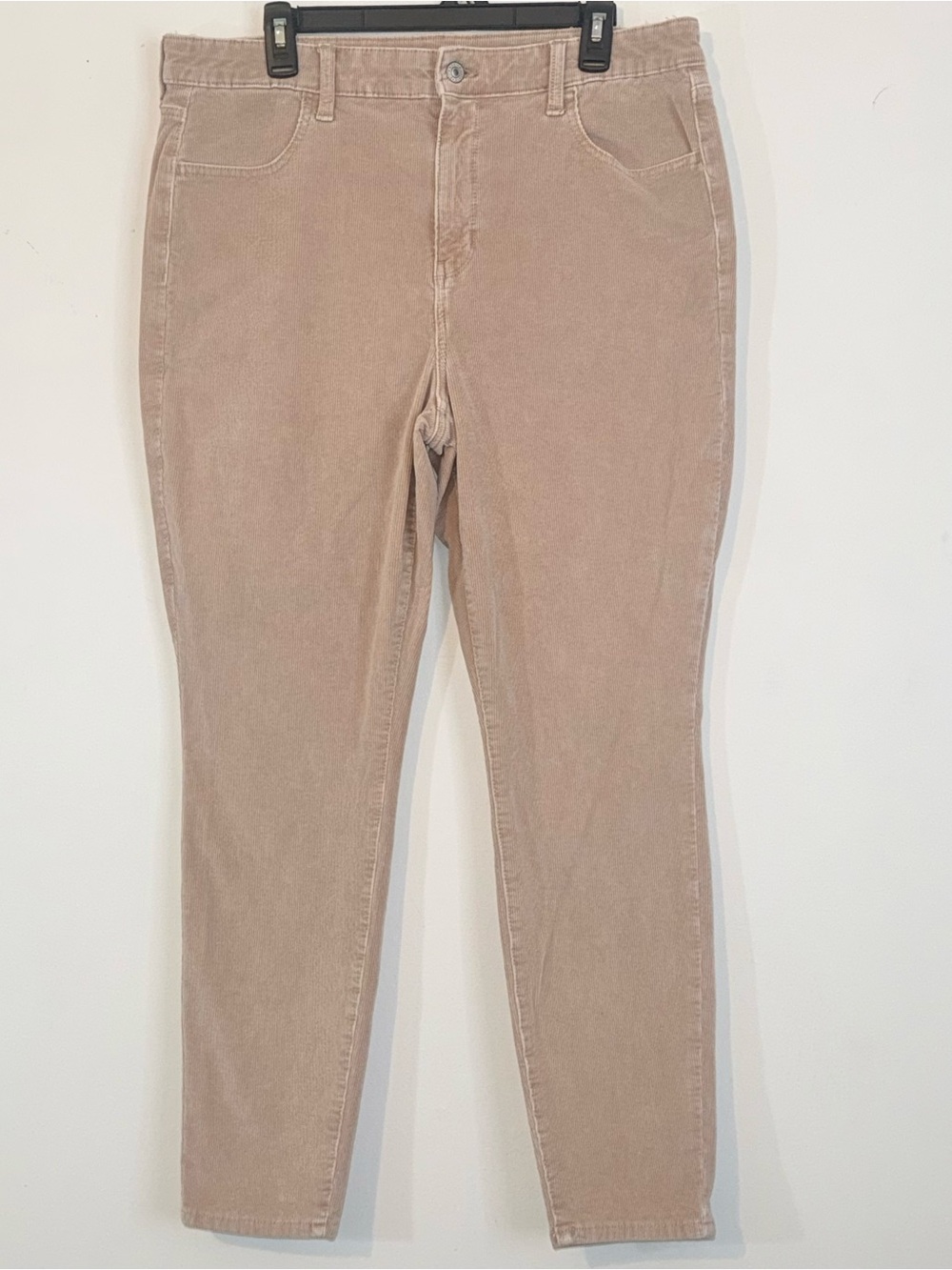 American Eagle Women’s Size 16 High Rise Jegging Corduroy Pants Tan Stretch